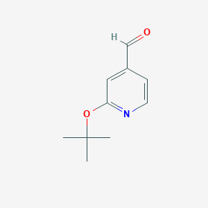 molecular formula C10H13NO2 B8190645 2-tert-Butoxy-pyridine-4-carbaldehyde 