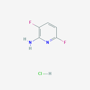 molecular formula C5H5ClF2N2 B8190686 3,6-Difluoropyridin-2-amine hydrochloride 