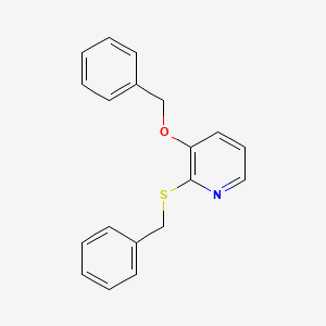 molecular formula C19H17NOS B8190726 3-Benzyloxy-2-benzylsulfanyl-pyridine 