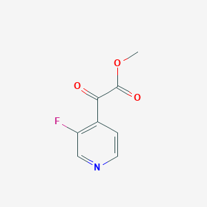 molecular formula C8H6FNO3 B8190741 (3-Fluoro-pyridin-4-yl)-oxo-acetic acid methyl ester 