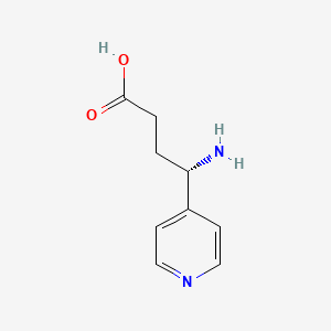 molecular formula C9H12N2O2 B8190756 (S)-4-Amino-4-pyridin-4-yl-butyric acid 