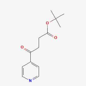 molecular formula C13H17NO3 B8190823 4-Oxo-4-pyridin-4-yl-butyric acid tert-butyl ester 