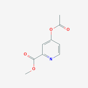 molecular formula C9H9NO4 B8190864 4-Acetoxy-pyridine-2-carboxylic acid methyl ester 
