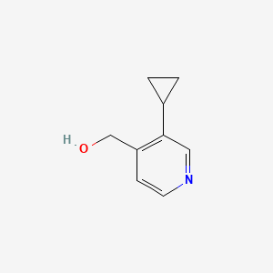 molecular formula C9H11NO B8190882 (3-Cyclopropyl-pyridin-4-yl)-methanol CAS No. 1823931-46-9