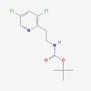 molecular formula C12H16Cl2N2O2 B8190908 Tert-butyl 2-(3,5-dichloropyridin-2-yl)ethylcarbamate 