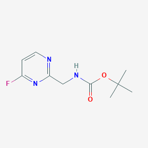 molecular formula C10H14FN3O2 B8190929 (4-Fluoro-pyrimidin-2-ylmethyl)-carbamic acid tert-butyl ester 