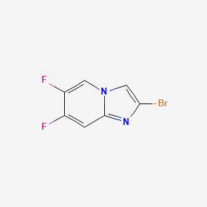 molecular formula C7H3BrF2N2 B8190976 2-Bromo-6,7-difluoro-imidazo[1,2-a]pyridine 