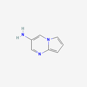 molecular formula C7H7N3 B8190992 Pyrrolo[1,2-a]pyrimidin-3-amine 