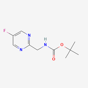 molecular formula C10H14FN3O2 B8191032 (5-Fluoro-pyrimidin-2-ylmethyl)-carbamic acid tert-butyl ester 