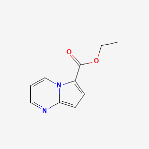 molecular formula C10H10N2O2 B8191041 Pyrrolo[1,2-a]pyrimidine-6-carboxylic acid ethyl ester 