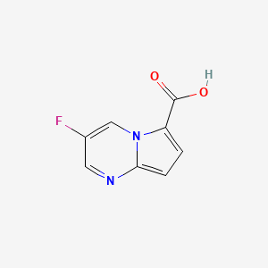 molecular formula C8H5FN2O2 B8191044 3-Fluoro-pyrrolo[1,2-a]pyrimidine-6-carboxylic acid 