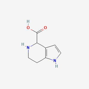 molecular formula C8H10N2O2 B8191053 4,5,6,7-tetrahydro-1H-pyrrolo[3,2-c]pyridine-4-carboxylic acid 