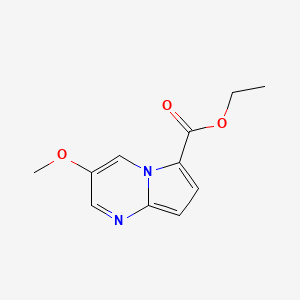 3-Methoxy-pyrrolo[1,2-a]pyrimidine-6-carboxylic acid ethyl ester