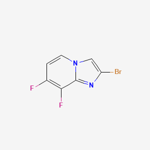 molecular formula C7H3BrF2N2 B8191082 2-Bromo-7,8-difluoro-imidazo[1,2-a]pyridine 