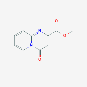 molecular formula C11H10N2O3 B8191092 6-Methyl-4-oxo-4H-pyrido[1,2-a]pyrimidine-2-carboxylic acid methyl ester 