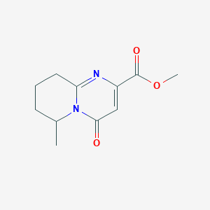 6-Methyl-4-oxo-6,7,8,9-tetrahydro-4H-pyrido[1,2-a]pyrimidine-2-carboxylic acid methyl ester