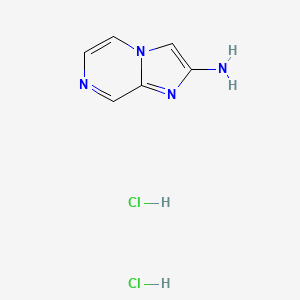 molecular formula C6H8Cl2N4 B8191101 Imidazo[1,2-a]pyrazin-2-amine dihydrochloride 