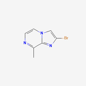 molecular formula C7H6BrN3 B8191114 2-Bromo-8-methyl-imidazo[1,2-a]pyrazine 