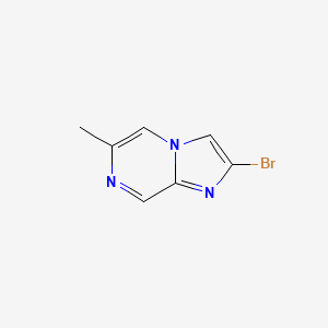 molecular formula C7H6BrN3 B8191115 2-Bromo-6-methyl-imidazo[1,2-a]pyrazine 