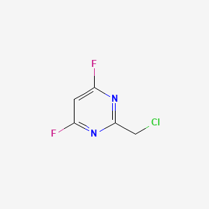 molecular formula C5H3ClF2N2 B8191182 2-Chloromethyl-4,6-difluoro-pyrimidine 