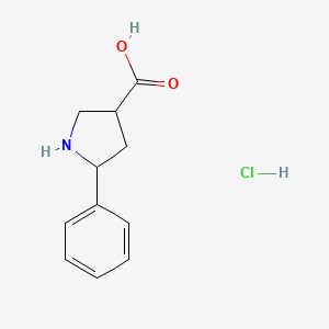 5-Phenyl-pyrrolidine-3-carboxylic acid hydrochloride