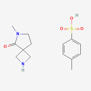 molecular formula C14H20N2O4S B8191290 6-Methyl-2,6-diaza-spiro[3.4]octan-5-one tosylate 