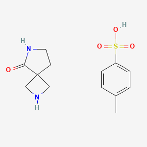 molecular formula C13H18N2O4S B8191298 2,6-Diaza-spiro[3.4]octan-5-one tosylate 
