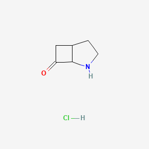 molecular formula C6H10ClNO B8191361 2-Aza-7-oxo-bicyclo[3.2.0]heptane hydrochloride 