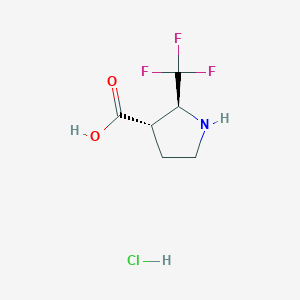 trans-2-Trifluoromethyl-pyrrolidine-3-carboxylic acid hydrochloride