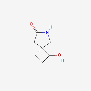 molecular formula C7H11NO2 B8191476 1-Hydroxy-6-aza-spiro[3.4]octan-7-one 