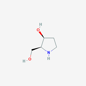 molecular formula C5H11NO2 B8191478 (2S,3S)-2-(hydroxymethyl)pyrrolidin-3-ol 