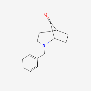 molecular formula C14H17NO B8191593 2-Benzyl-2-azabicyclo[3.2.1]octan-8-one 