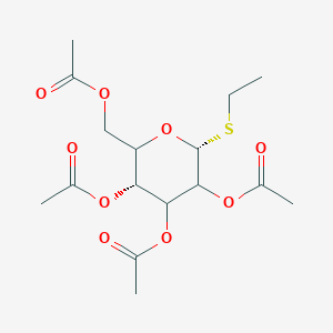 molecular formula C16H24O9S B8191617 [(3R,6R)-3,4,5-triacetyloxy-6-ethylsulfanyloxan-2-yl]methyl acetate 