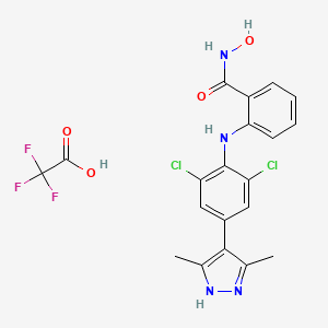 molecular formula C20H17Cl2F3N4O4 B8191618 Fto-IN-1 (tfa) 