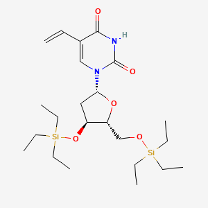5-ethenyl-1-[(2R,4S,5R)-4-triethylsilyloxy-5-(triethylsilyloxymethyl)oxolan-2-yl]pyrimidine-2,4-dione