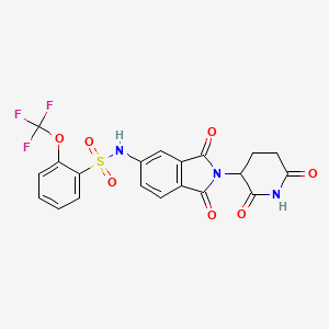 N-[2-(2,6-dioxopiperidin-3-yl)-1,3-dioxoisoindol-5-yl]-2-(trifluoromethoxy)benzenesulfonamide