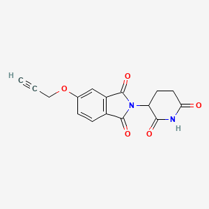 molecular formula C16H12N2O5 B8191684 2-(2,6-Dioxopiperidin-3-yl)-5-(prop-2-yn-1-yloxy)isoindoline-1,3-dione 