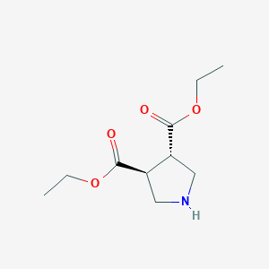molecular formula C10H17NO4 B8191691 (3S,4S)-Pyrrolidine-3,4-dicarboxylic acid diethyl ester 