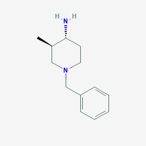 molecular formula C13H20N2 B8191699 (3R,4R)-1-benzyl-3-methylpiperidin-4-amine 