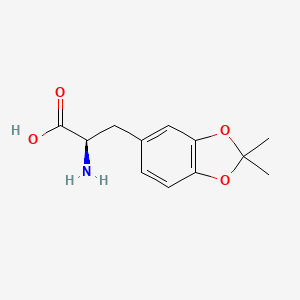 molecular formula C12H15NO4 B8191707 D-2-Amino-3-(2,2-dimethyl-benzo[1,3]dioxol-5-yl)-propionic acid 