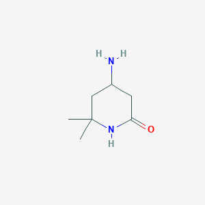 molecular formula C7H14N2O B8191730 4-Amino-6,6-dimethylpiperidin-2-one 