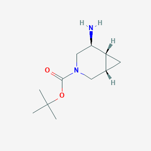 molecular formula C11H20N2O2 B8191773 3-Boc-5-exo-Amino-3-aza-bicyclo[4.1.0]heptane 