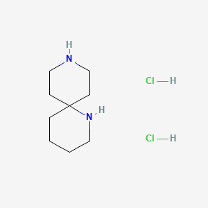 molecular formula C9H20Cl2N2 B8191856 1,9-Diazaspiro[5.5]undecane dihydrochloride 