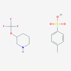 molecular formula C13H18F3NO4S B8191887 3-Trifluoromethoxy-piperidine Tosylate 
