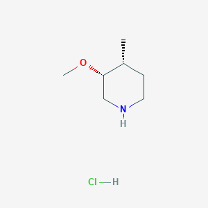 molecular formula C7H16ClNO B8191964 cis-3-Methoxy-4-methyl-piperidine hydrochloride 