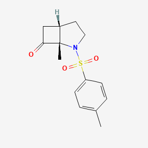 molecular formula C14H17NO3S B8192001 cis-1-Methyl-2-(toluene-4-sulfonyl)-2-aza-bicyclo[3.2.0]heptan-7-one 