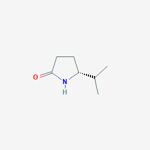 molecular formula C7H13NO B8192029 (R)-5-异丙基吡咯烷-2-酮 