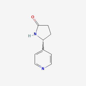 molecular formula C9H10N2O B8192042 (R)-5-(Pyridin-4-yl)pyrrolidin-2-one 