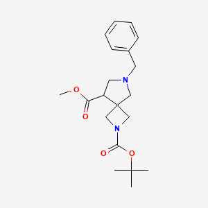 molecular formula C20H28N2O4 B8192058 6-Benzyl-2-Boc-2,6-diaza-spiro[3.4]octane-8-carboxylic acid methyl ester 