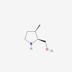molecular formula C6H13NO B8192069 (2S,3S)-(3-Methyl-pyrrolidin-2-yl)-methanol 
